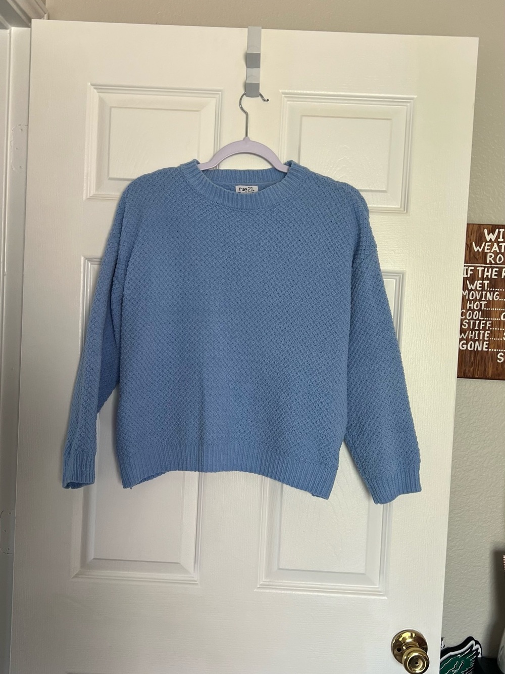 Rue 21 blue knit sweater